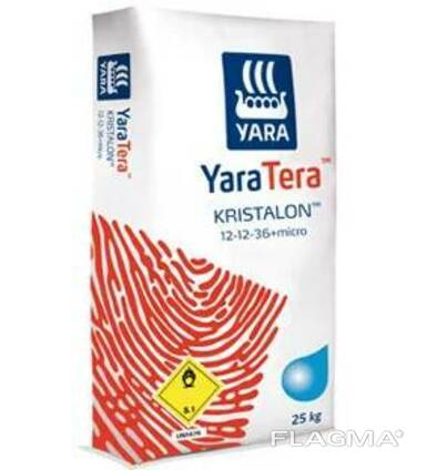 Удобрение YaraTera Kristalon (12-12-36) уп.25 кг (красн. )