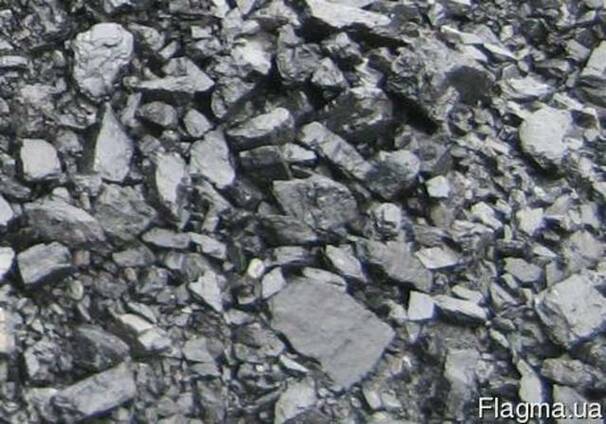 Уголь марки ДГ (25-50)(длиннопламенный газовый), зола до 23%
