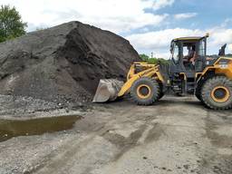 Укладка асфальтовой крошки