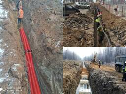 Укладка кабелей и земельные инженерные работы