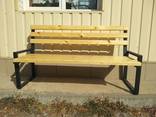 Уличная лавочка, скамейка - фото 1