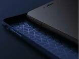 Ультратонкий пластиковый чехол Carbon iPhone 7 Plus/8 Plus blue - фото 2