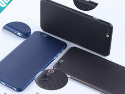 Ультратонкий пластиковый чехол Carbon iPhone 7 Plus/8 Plus blue