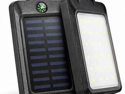 УМБ Power Bank Solar 18000 mAh мобильное зарядное с солнечной панелью и лампой, Power. ..