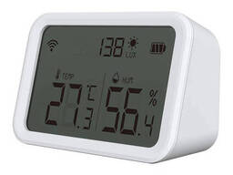 Умный WiFi термометр Tuya 6-в-1: контроль климата, освещение и будильник в вашем смартфоне