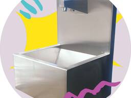 Умивальник сенсорний односекційний з нержавіючої сталі