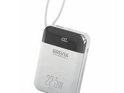 Универсальная мобильная батарея Brevia 10000mAh 22.5W Type-C+Lightning Cable, Li-Pol, LCD