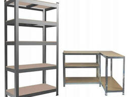 Універсальний стелаж 180x90x30 см (5 полиць) посилений — ідеальне рішення для дому...