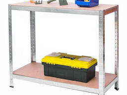 Універсальний стелаж-конструктор 150х70х30 см: 4 полиці по 150 кг, оцинкована сталь