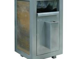 Урна с пепельницей уличная Сільвер 620х620х1170