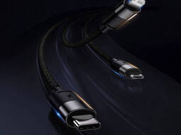 USB кабель 3в1 Micro USB/Lightning/Type-C Baseus StarSpeed One-for-three Fast Charging...
