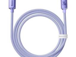 USB кабель Type-C на Lightning для iPhone Baseus Crystal Shine Series (20W, 1.2m). Purple