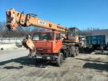 Услуги автокрана КТА-28 камаз 25 тонн аренда техники силач - фото 1