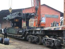 Разгрузка оборудования, станков с ж/д платформ