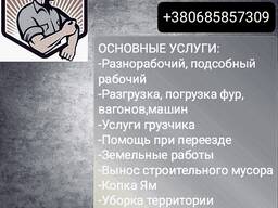 Услуги разнорабочего . (Цена договорная)