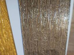 Узорчатое Декоративное Стекло Кара Бронза в межкомнатные двери возможна порезка под заказ.