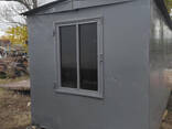 Вагончик кунг побутівка утеплена з вікнами, всередині стелажі і буржуйка - фото 6