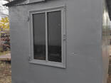 Вагончик кунг побутівка утеплена з вікнами, всередині стелажі і буржуйка - фото 8