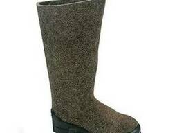 Валенки битые на резиновой подошве. Спецобувь