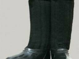 Валенки шитые под заказ с калошами ПВХ