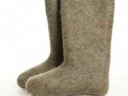 Валянки битые войлочные, складское хранение