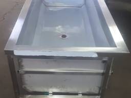 Ванна моечная 2000х800х900 из нержавейки для пищевого цеха