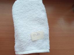 Варежка махровая белая 13*20
