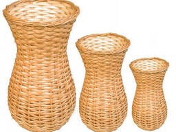 Ваза плетеная из лозы высота 50см