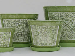 Вазон для цветов Кружочки