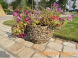 Вазоны уличные садовые, цветники бетонные, клумбы для цветов - фото 1