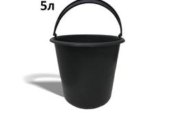 Ведро пластиковое 5 литров чёрное