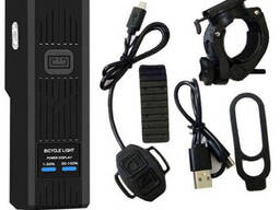 Велофара с сигналом Waterproof MT-007-T6 450Lum 18650 с выносной кнопкой, Долговечный. ..