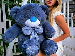 Великий плюшевий темно-синій ведмідь 100 см ! (Знижка)