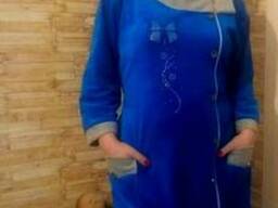 Велюровый халат женский 48-50-52-54-56 , доставка по Украине
