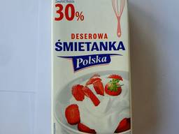 Вершки натуральні Mlekovita 30%, 1 л
