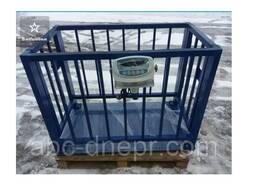 Весы для животных с ограждением, Ваги для тварин 0,75 м на 1,2 м; 300 кг, 600 кг