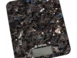Весы электронные кухонные Satori SKS-211-BL до 15 кг стеклянные