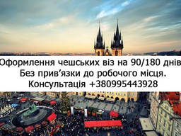 Відкриття чеської визі (90/180 днів)