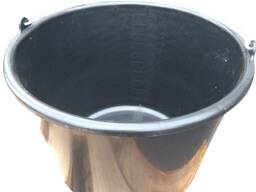 Відро будівельне пластикове чорне, 20л