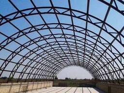 Виготовлення металоконструкцій арочних ангарів