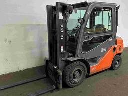 Вилочный погрузчик 2.5т. Toyota 02-8FDF25, кабина 2017г. 6540мч Дизель