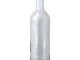 Винная бутылка 0,75 л с пробкой (прозрачное стекло) 3 шт