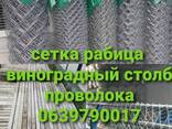 Виноградные столбы сетка рабица проволка профтруба - фото 3