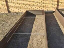 Висока грядка голландська Holzdorf горіх 3х1 м, висота 16 см