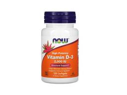 Витамин D3, Now Foods, 50 мкг (2000 МЕ), 120 капсул