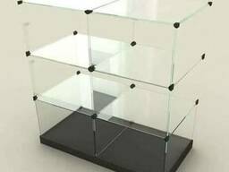 Вітрини, склянна вітрина Кубік, Куб, Горка (фурнітура) скло 5 мм