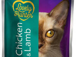 Влажный корм для кошек Lovely Hunter With chicken and lamb for kittens 85 г (LHU45472). ..