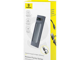 Внешний карман для SSD M.2 Baseus FlyJoy Series (NVMe, SATA, USB 3.2, 10 Gbps, Metal). .. .