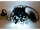 Уличная LED гирлянда Нить "String" 10 метров Белая, 100 Ламп черный провод каучук пвх - фото 2
