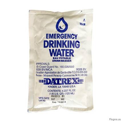 Вода шлюпочная аварийная